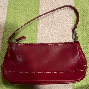 Red Coach Hampton Demi small purse.